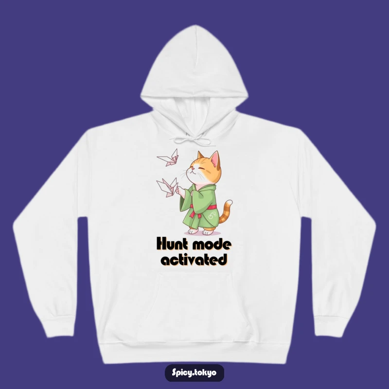 Funny Cat Origami Hoodie: Cozy Cat Kimono Hoodie Funny Gift